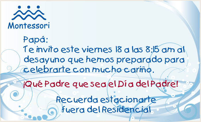 Día del Padre – Comunidad Educativa Montessori Cancún