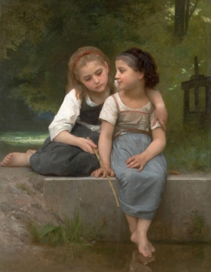 William_Adolphe_Bouguereau_Fishing_for_frogs_1882_pequea