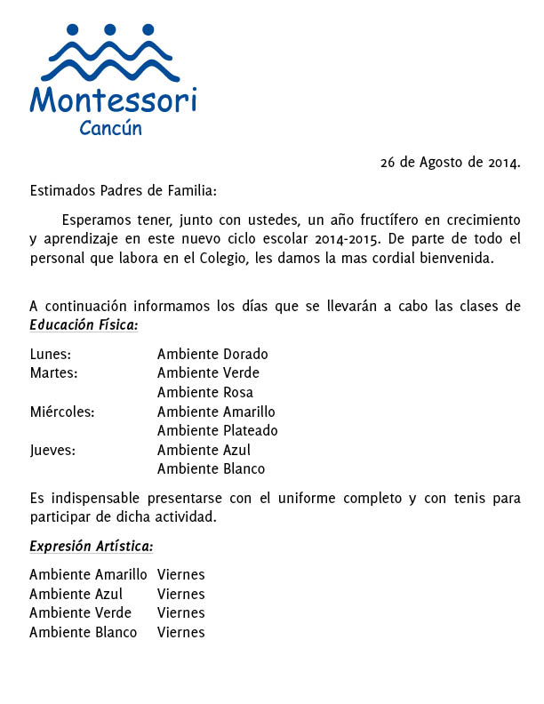 clases extra 2014 Montessori2